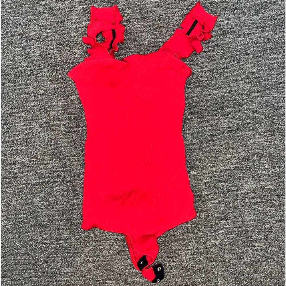Red size small body suit